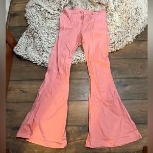 PINK FLARE JEANS